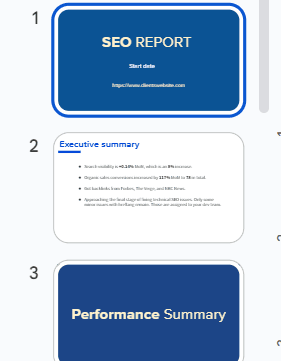 SEO audit report