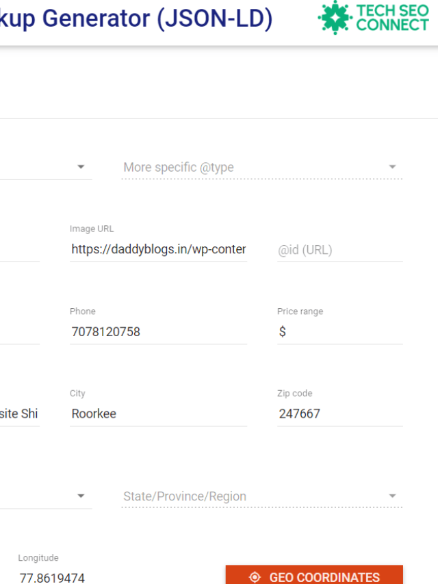 How to generate Organization Scheme Markup