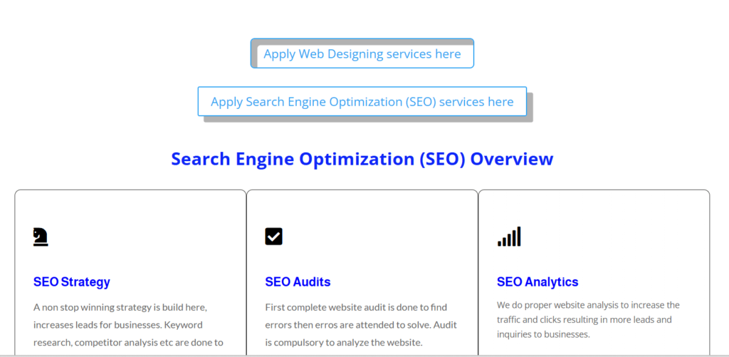 seo services offer